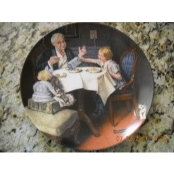 Norman Rockwell 1985 The Gourmet Knowles Fine China Heritage Collection Plate - Picture 1 of 5